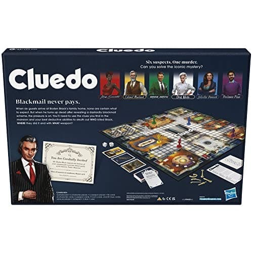 Hasbro Gaming Cluedo Board Game for Children Aged 8 and up Reimagined Classic for 2-6 Players & Jenga Classic Children's Game That Promotes Reaction - Image 2