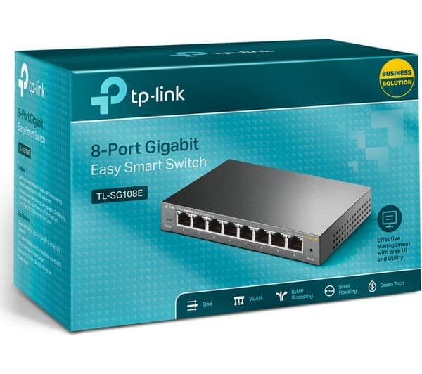 TP-LINK TL-SG108E Network Switch Grey - Image 3