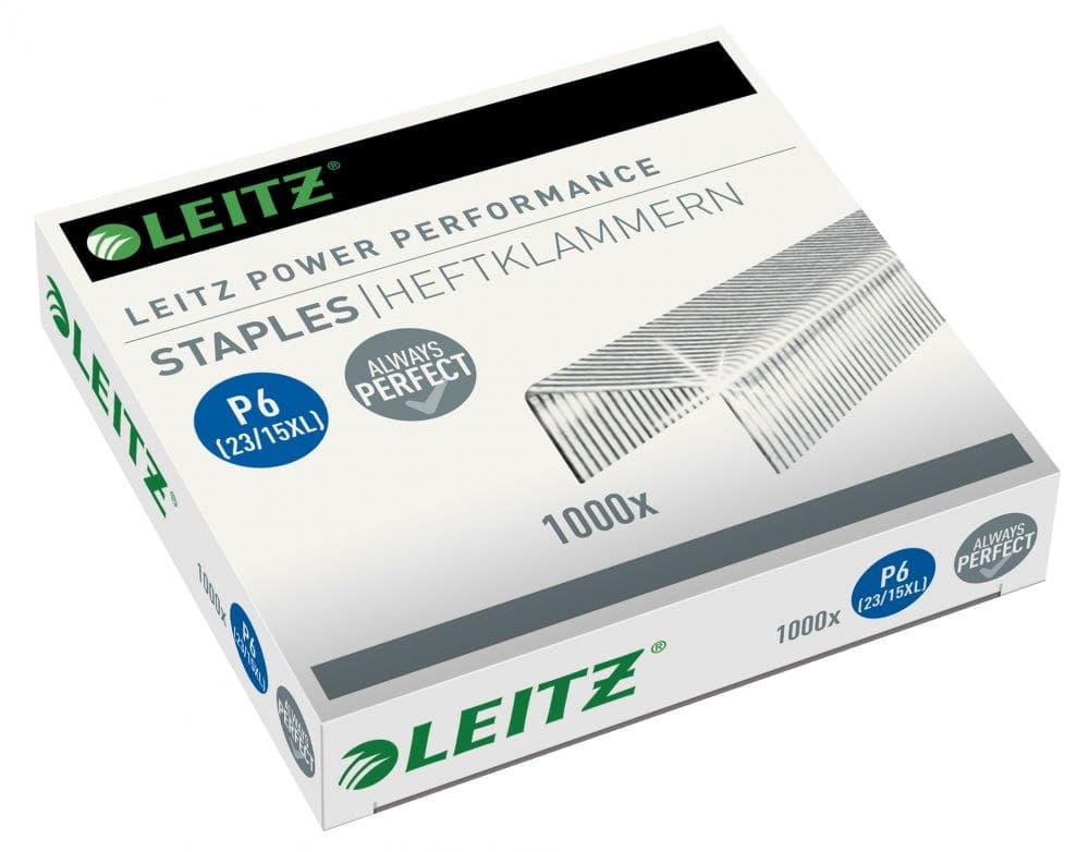 Leitz 23 15 XL Staples with 10mm shank Pack of 1000 staples - Image 1