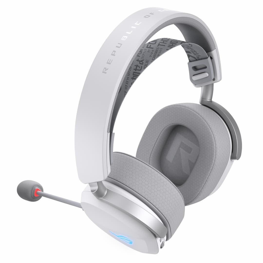 ASUS ROG Pelta Tri-Mode RGB Wired & Wireless Gaming Headset - White - Image 5