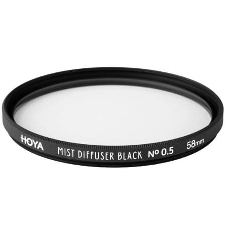 Hoya 58mm Mist Diffuser Black No. 0.5 Glass Filter - Image 1