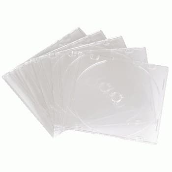 Hama Slim CD Jewel Case, Transparent - Pack of 10