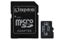 Kingston Technology Industrial 8 GB MicroSDHC UHS-I Class 10 U3 V30 A1 pSLC Memory Card with SD Adapter (SDCIT2/8GB) thumbnail 1