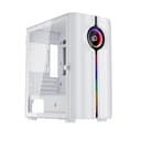 1st Player IS3-BK ARGB Tempered Glass Mid Tower Gaming Case - White thumbnail 1