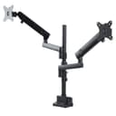 StarTech.com Desk Mount Dual Monitor Arm, Full Motion Monitor Mount for 2x VESA Displays up to 32" (17.6lb/8kg), Height Adjustable, Clamp/Grommet Mount, Mechanical Spring thumbnail 1