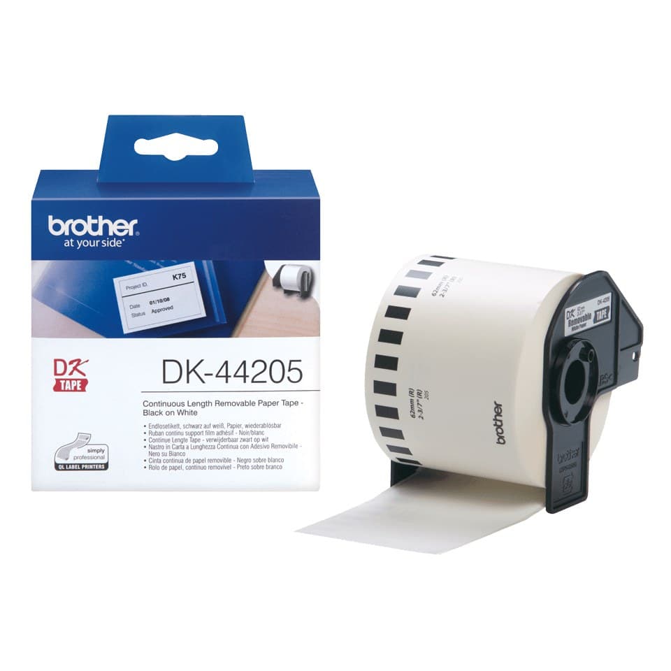 Brother White Removable Paper Tape - Image 1