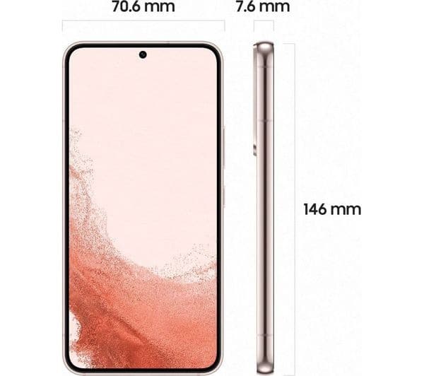 Samsung Galaxy S22 5G 128GB 8GB RAM Smartphone - Pink Gold - Image 3