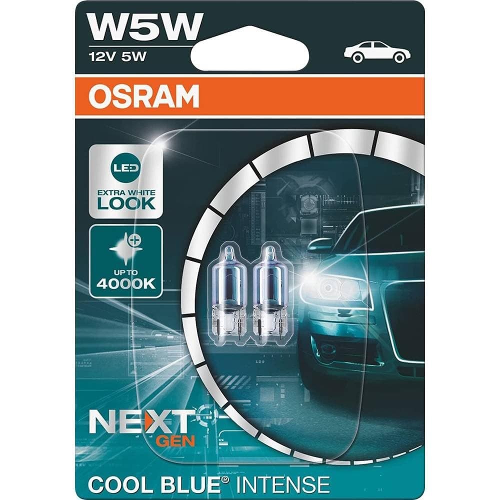 OSRAM COOL BLUE® INTENSE W5W Halogen Signal Lamp - White - Image 1