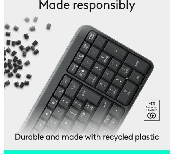 Logitech K250 Wireless Keyboard Graphite - Image 2