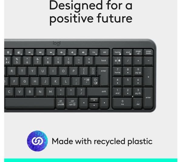 Logitech K250 Wireless Keyboard Graphite - Image 5