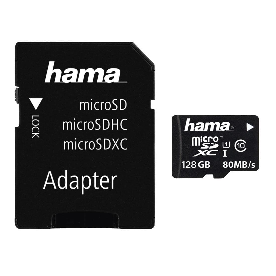 Hama microSD UHS-I Class 10 Memory Card with SD Adapter - 128GB