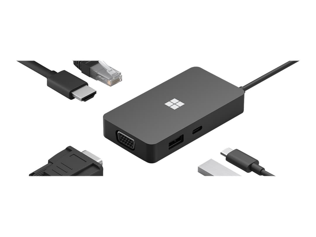Microsoft Surface USB-C Travel Hub Black - Image 1