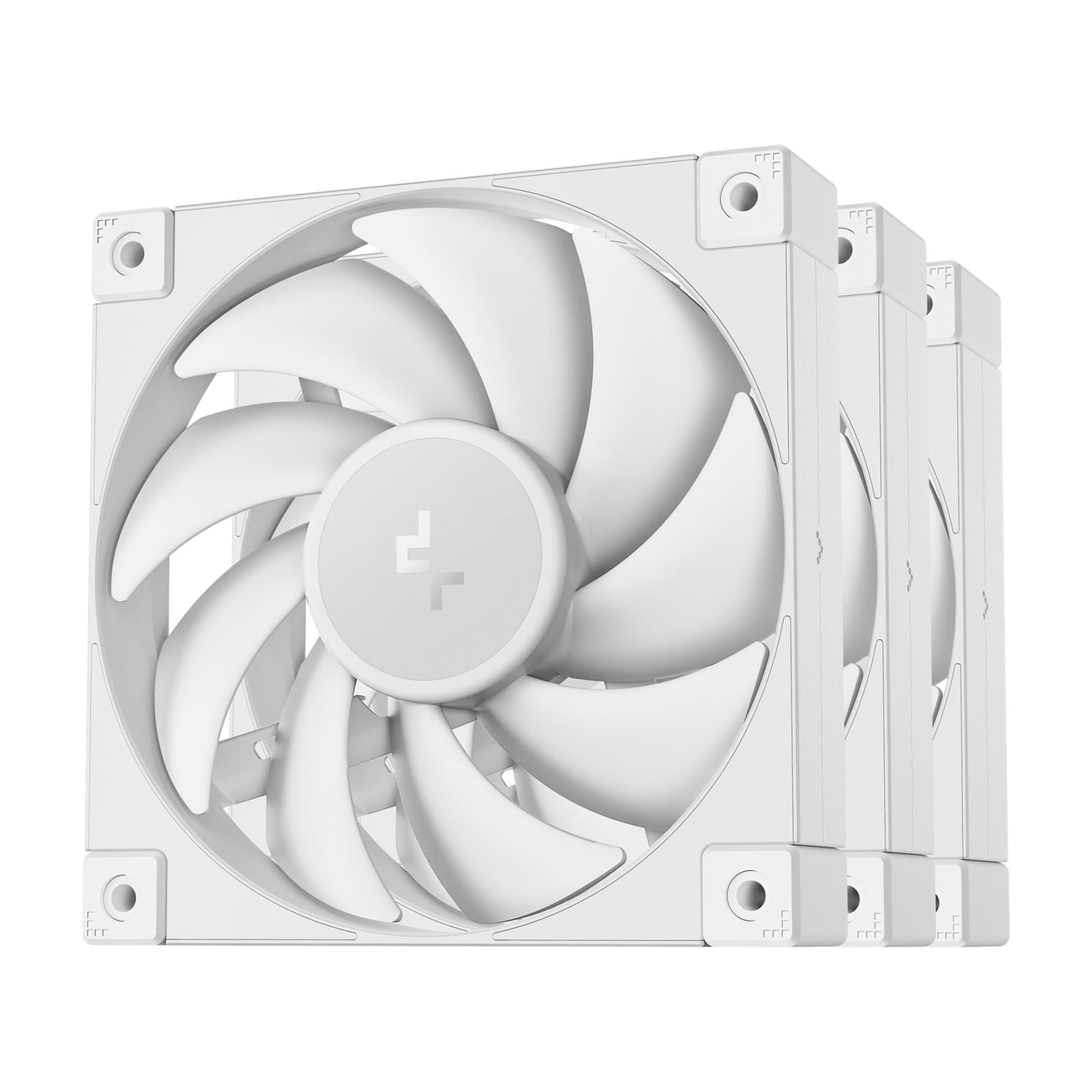 DeepCool FD12 120mm PWM PC Case Fan - White 3 Pack