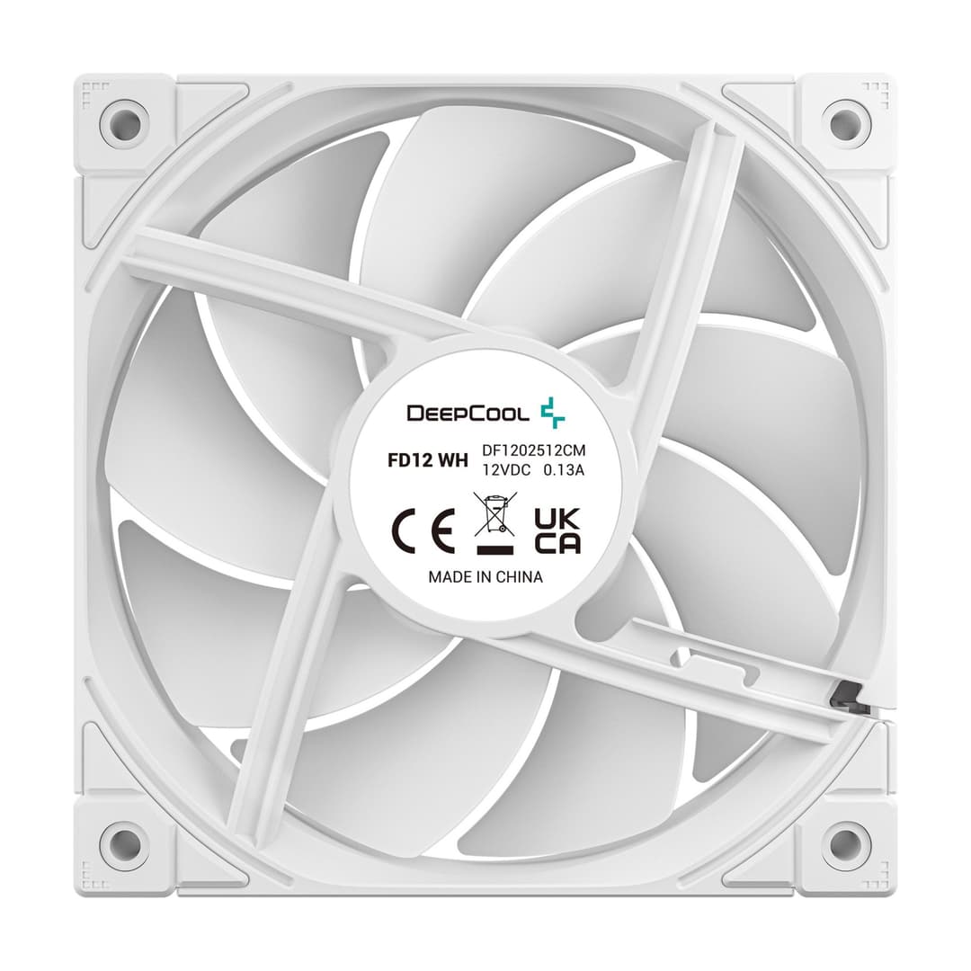DeepCool FD12 120mm PWM PC Case Fan - White 3 Pack - Image 4