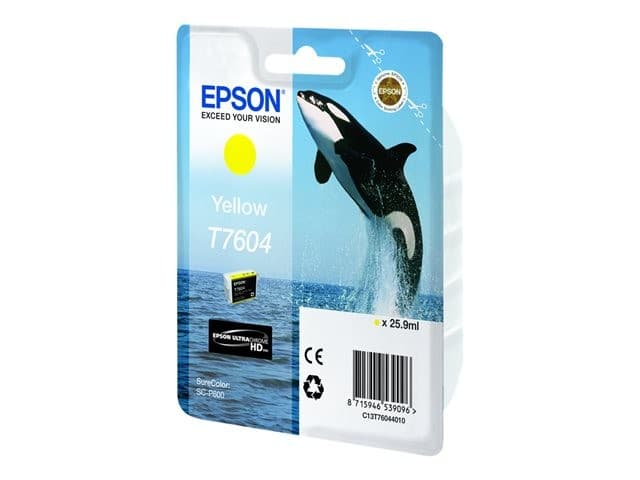 Epson T7604 Original UltraChrome HD Ink Cartridge 26 ml - Yellow - Image 3