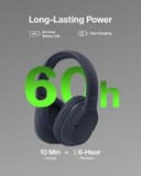Belkin SoundForm Surround Wireless Over-Ear Headphones - Blue thumbnail 5