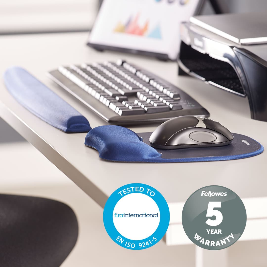 Fellowes 9178401 wrist rest Gel, Polyurethane Blue - Image 4