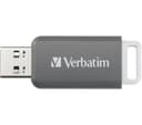 VERBATIM DataBar USB 2.0 Memory Stick - 128 GB, Grey thumbnail 1