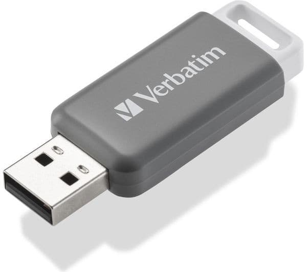 VERBATIM DataBar USB 2.0 Memory Stick - 128 GB, Grey - Image 3