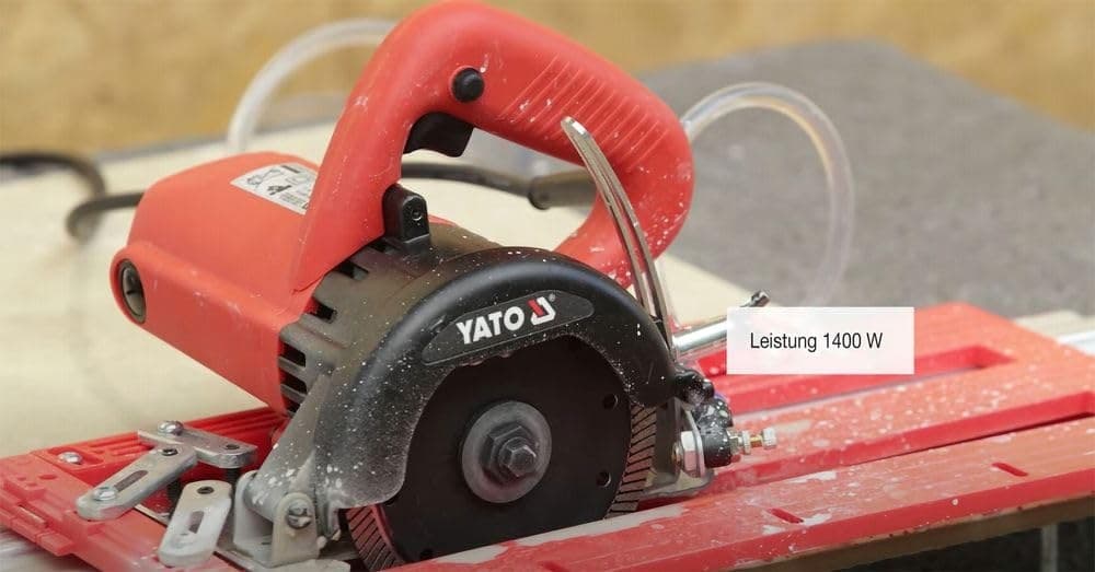 Yato Tiles Cutter 125MM 1400W Wet&Dry - Black - Image 7