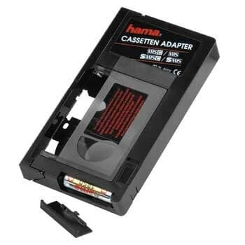 Hama VHS-C to VHS Cassette Adapter, Black (00044704)