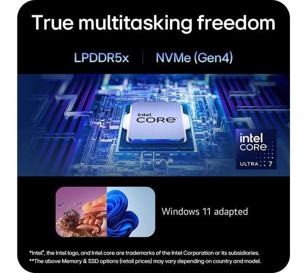 LG gram SuperSlim 15Z90ST-G.AD78A1 15.6" Laptop - Intel® Core™ Ultra 7, 1 TB SSD, Dark Blue - Image 8
