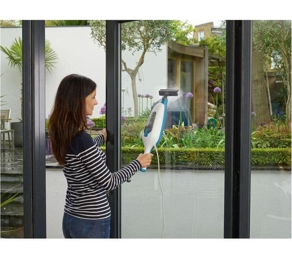 BLACK + DECKER FSMH13E5-GB 5-in-1 Steam Mop - White & Blue - Image 9