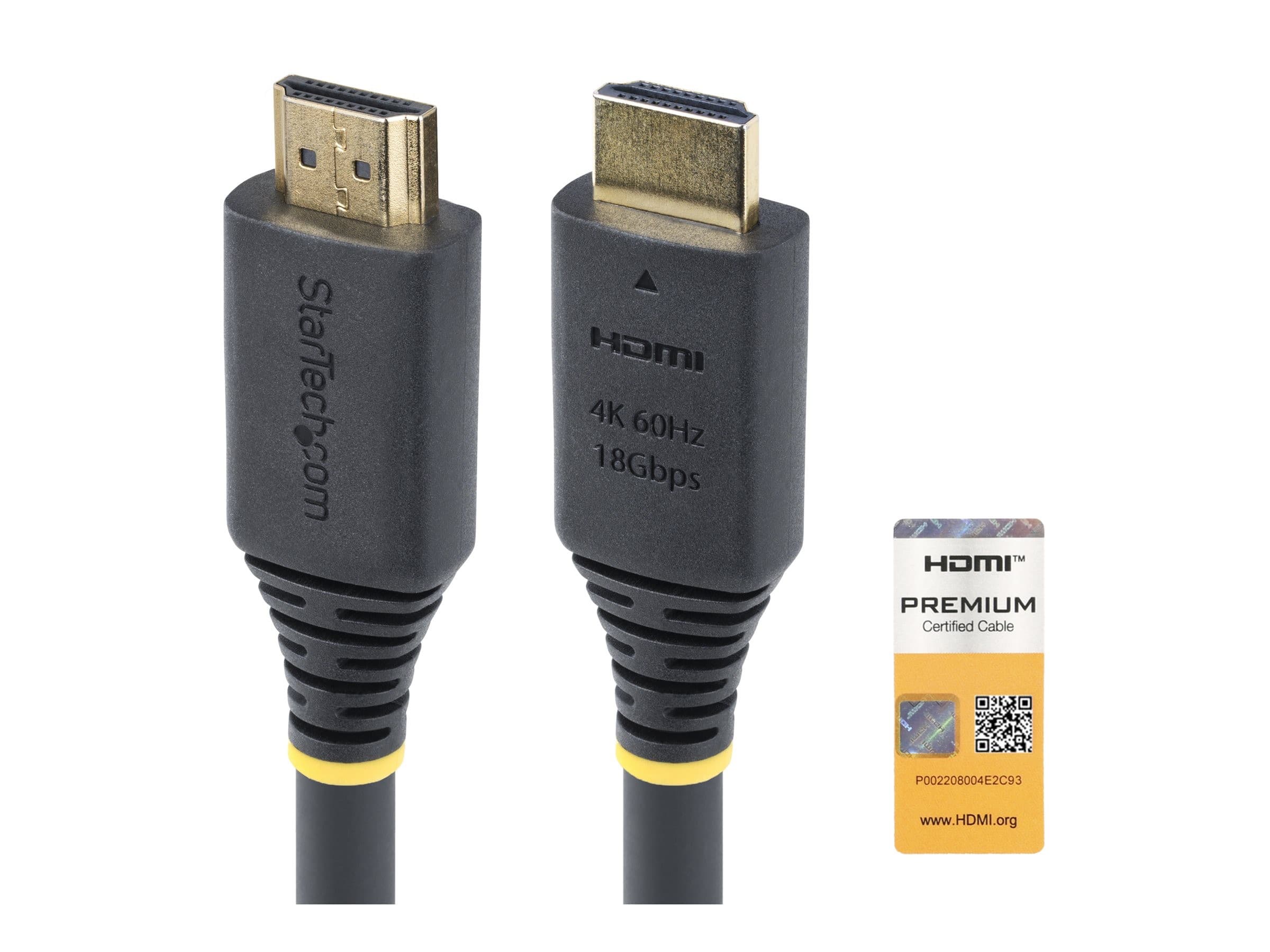 StarTech HDMI2CABLE-4K60-150C 1.5m HDMI Cable Black