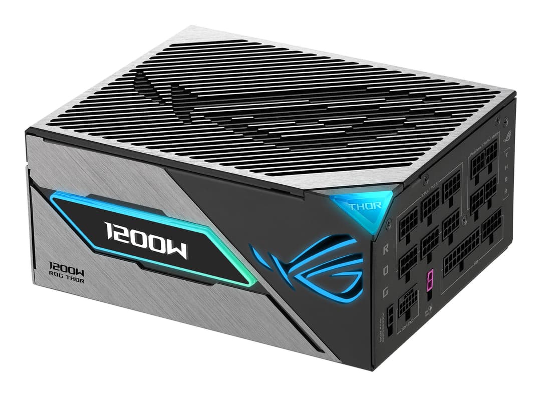 ASUS ROG Thor EQ 1200W Platinum III ATX 3.1 80 PLUS Platinum Fully Modular PSU - Black - Image 1
