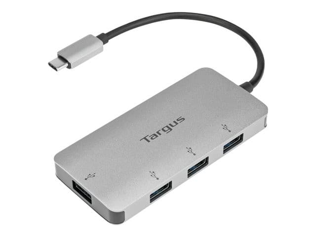 Targus USB-C to 4-Port USB-A Hub ACH226EU - Silver - Image 4