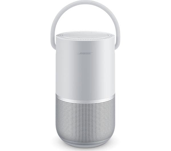 BOSE Portable Wireless Multi-room Home Smart Speaker with Google Assistant & Amazon Alexa - Silver - Image 1