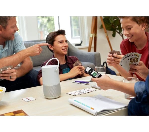 BOSE Portable Wireless Multi-room Home Smart Speaker with Google Assistant & Amazon Alexa - Silver - Image 2