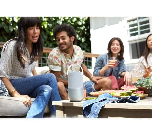 BOSE Portable Wireless Multi-room Home Smart Speaker with Google Assistant & Amazon Alexa - Silver - Image 4