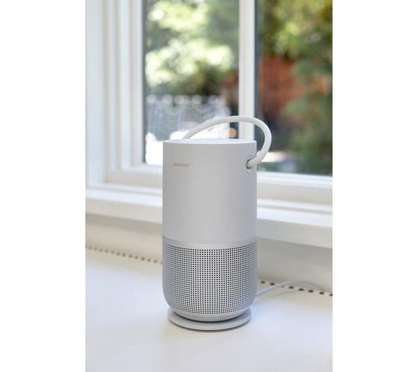 BOSE Portable Wireless Multi-room Home Smart Speaker with Google Assistant & Amazon Alexa - Silver - Image 5