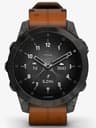 Garmin epix Gen 2 47mm AMOLED GPS Smartwatch with Leather Strap - Black
