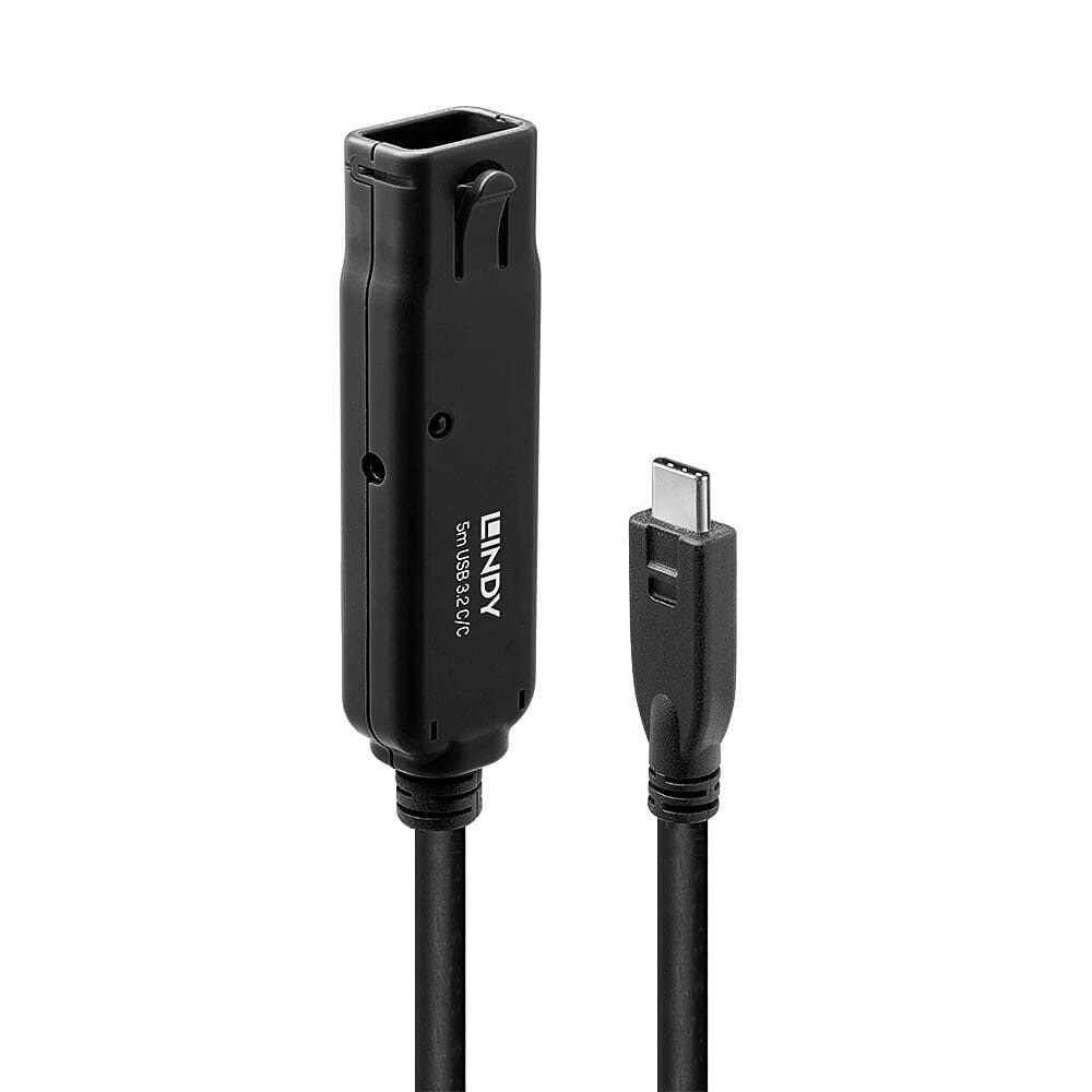 Lindy 43405 USB cable USB 3.2 Gen 2 (3.1 Gen 2) 5 m USB C 10 Gbit/s Black - Image 1