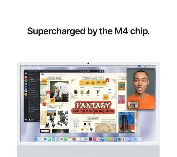 APPLE iMac 4.5K 24" (2024) - M4, 256 GB SSD, Nano‑texture glass, Silver - Image 6
