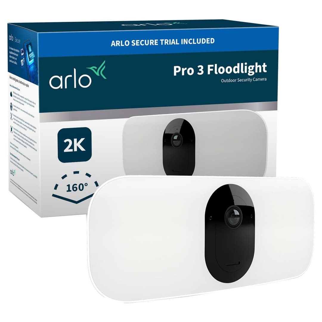 Arlo Pro 3 Floodlight Outdoor Security Camera 1 pack – White - Image 1