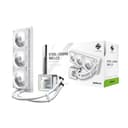ASRock Steel Legend 360 LCD All-in-One Liquid CPU Cooler, 360mm Radiator, 3.4" LCD - White thumbnail 2