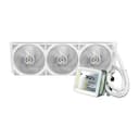 ASRock Steel Legend 360 LCD All-in-One Liquid CPU Cooler, 360mm Radiator, 3.4" LCD - White thumbnail 4
