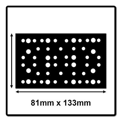 Mirka Pad Saver 81x133mm Hook & Loop Sanding Disc Backing Pads - Black - Image 3