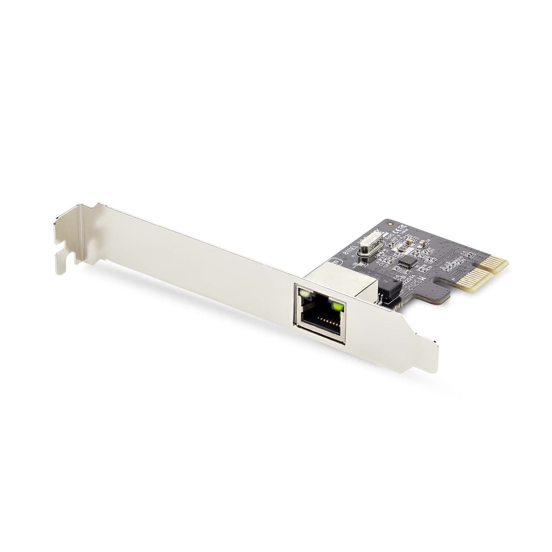 StarTech.com 1-Port Gigabit PCIe Network Adapter Card, 10/100/1000Mbps PCI Express LAN Card, NIC, Realtek RTL8111H, Works with Windows and Linux, TAA Compliant - Image 1