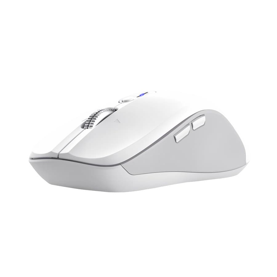 Trust Ferro Hyperwheel Wireless Mouse 25674, Bluetooth & 2.4GHz, 3200 DPI - White