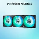 ASUS Prime LC 360 ARGB 360mm AIO Liquid CPU Cooler with 3x 120mm ARGB Fans - Black thumbnail 4