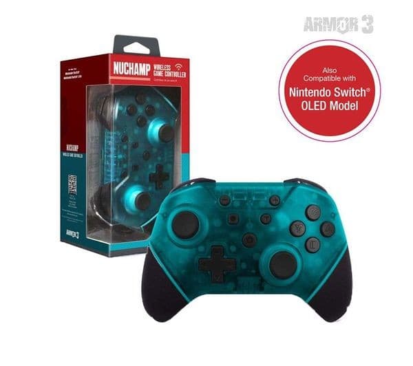 HYPERKIN Armor3 NuChamp Wireless Controller for Nintendo Switch - Green - Image 2