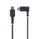 StarTech.com 6ft (2m) USB C Charging Cable Right Angle - 60W PD 3A - Heavy Duty Fast Charge USB-C Cable - Black USB 2.0 Type-C - Rugged Aramid Fiber - USB Charging Cord thumbnail 3