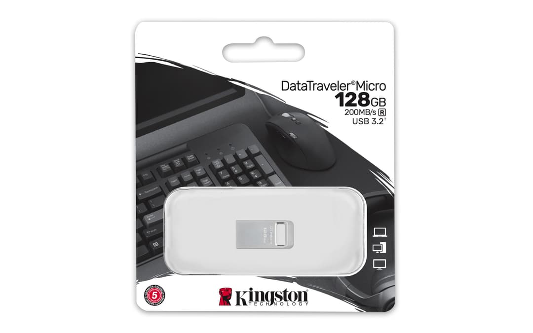 Kingston Technology DataTraveler 128GB Micro 200MB/s Metal USB 3.2 Gen 1 - Image 4
