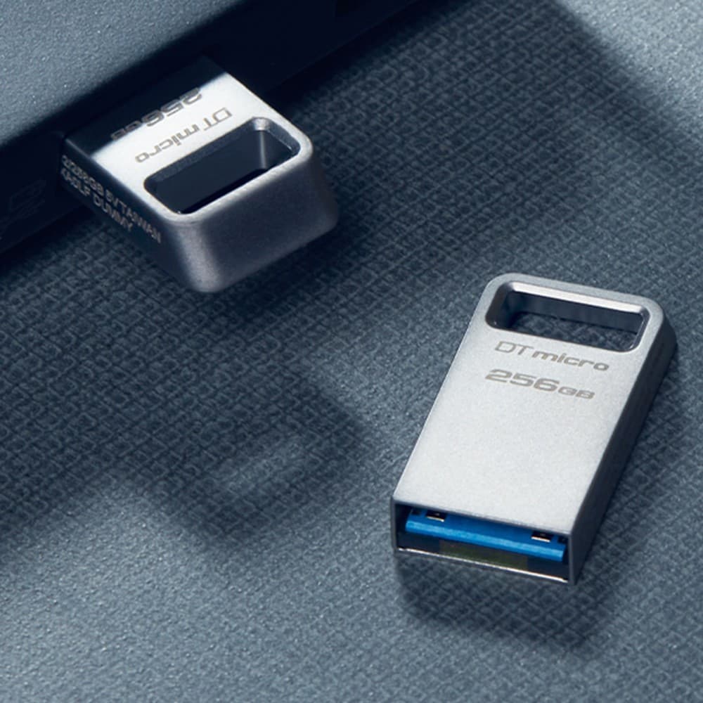 Kingston Technology DataTraveler 256GB USB Type-A 3.2 Micro USB Flash Drive - Silver - Image 3