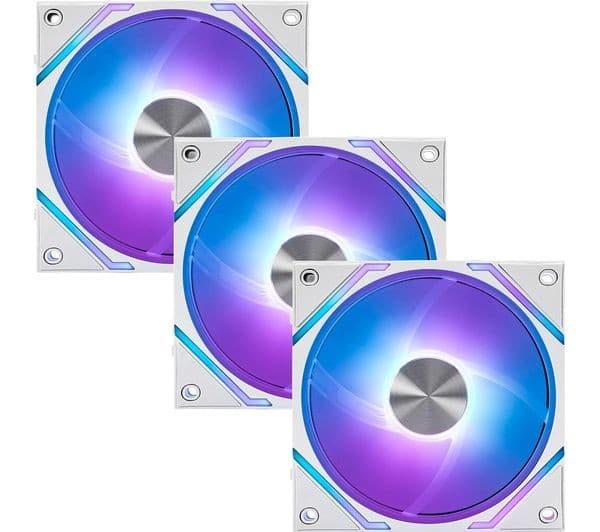 MSI MPG EZ120 ARGB 120mm Case Fan Triple Pack - White - Image 1