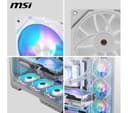 MSI MPG EZ120 ARGB 120mm Case Fan Triple Pack - White thumbnail 2